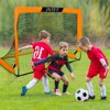 INTEY Portable Soccer Goals,Folding Soccer Nets for Backyard Training for Kids and Teens,Set of 2 with Carry Bag, 4x3ft