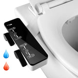 amzdeal Bidet - Non Electric Dual Self Cleaning Nozzle (Frontal & Rear/Feminine Wash) Ultra Thin Bidet Attachment for Toilet Fresh Water Sprayer