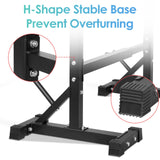 Amzdeal Adjustable Squat Rack, Multi-Function Barbell Rack Stand, Home & Gym Fitness Equipment, Max Load 550lbs