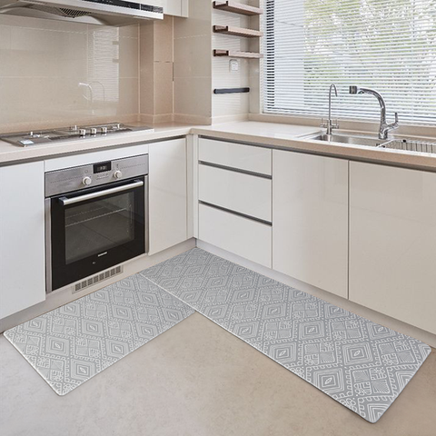 Kitchen Mat and Rugs 2 PCS, Cushioned 1/2 Inch Thick Anti Fatigue