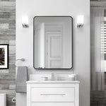 Bathroom Mirror for Wall, 24x36 Inch Black Wall Mirror