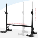 Amzdeal Adjustable Squat Rack, Multi-Function Barbell Rack Stand, Home & Gym Fitness Equipment, Max Load 550lbs