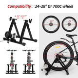 INTEY Bike Trainer Stand Magnetic Bicycle Indoor Exercise Training, 6 Levels Resistance Stationary Cycling Trainer for Fitness and Physical Training