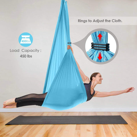 Aerial Yoga Flying Yoga Swing Yoga Hammock Trapeze Sling Inversion Too –  amzdeal-US