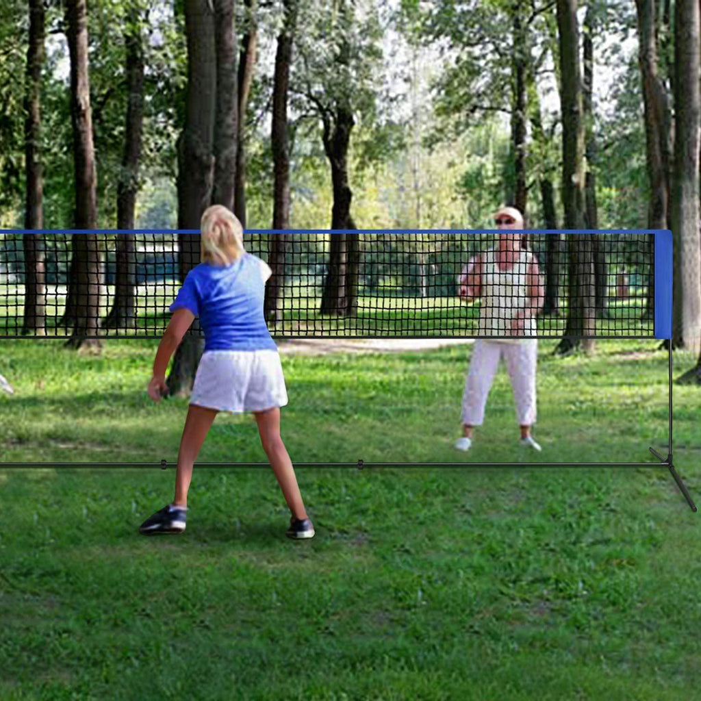 Amzdeal 14 Ft. Badminton Net for Kids Portable, Backyard