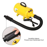 amzdeal Dryer for Large Dogs, Pet Hair Grooming Blower Blaster with Strong Power, Yellow