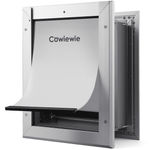 Pet Door for Wall, Aluminum Alloy Frame, Telescoping Tunnel Dog Door for Wall, Steel Frame, Pets Up to 12 Lb, Small