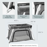 Travel Crib with Lightweight Backpack Design,Dark Grey